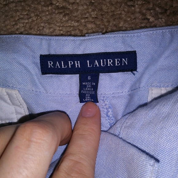 Baby blue Ralph Lauren shorts - Picture 2 of 3